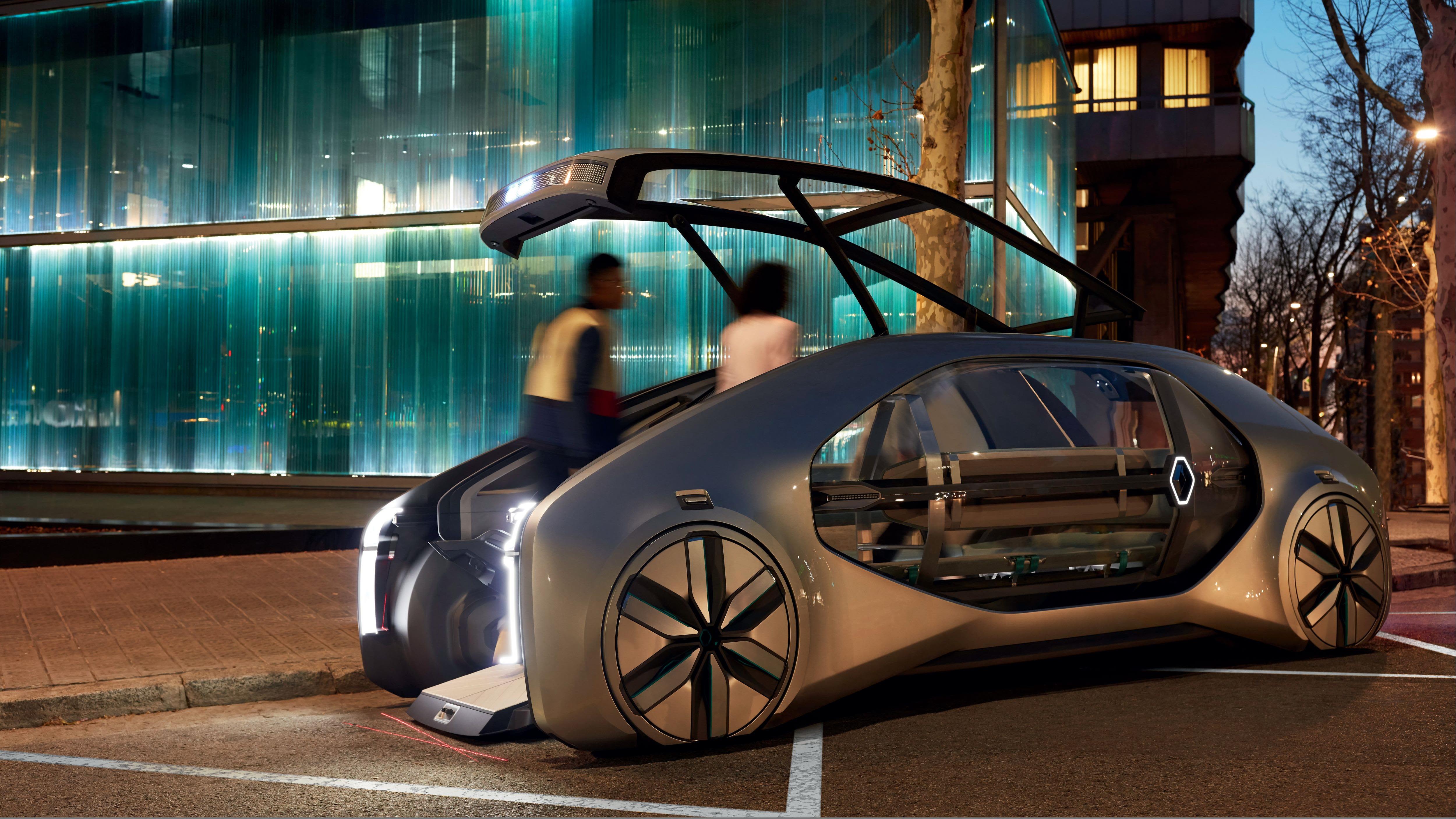 The shared, electric driverless vehicle has been "built for the city" and has level four autonomous technology, meaning it would be able to handle all routine circumstances on recognizable roads.