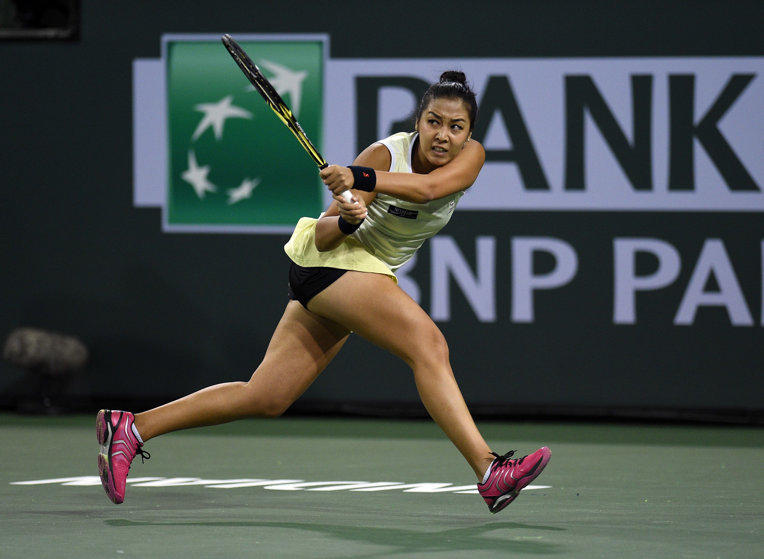 The 53rd-ranked Diyas trailed by a break in the second set but kept coming back. She leveled proceedings at 3-3. 