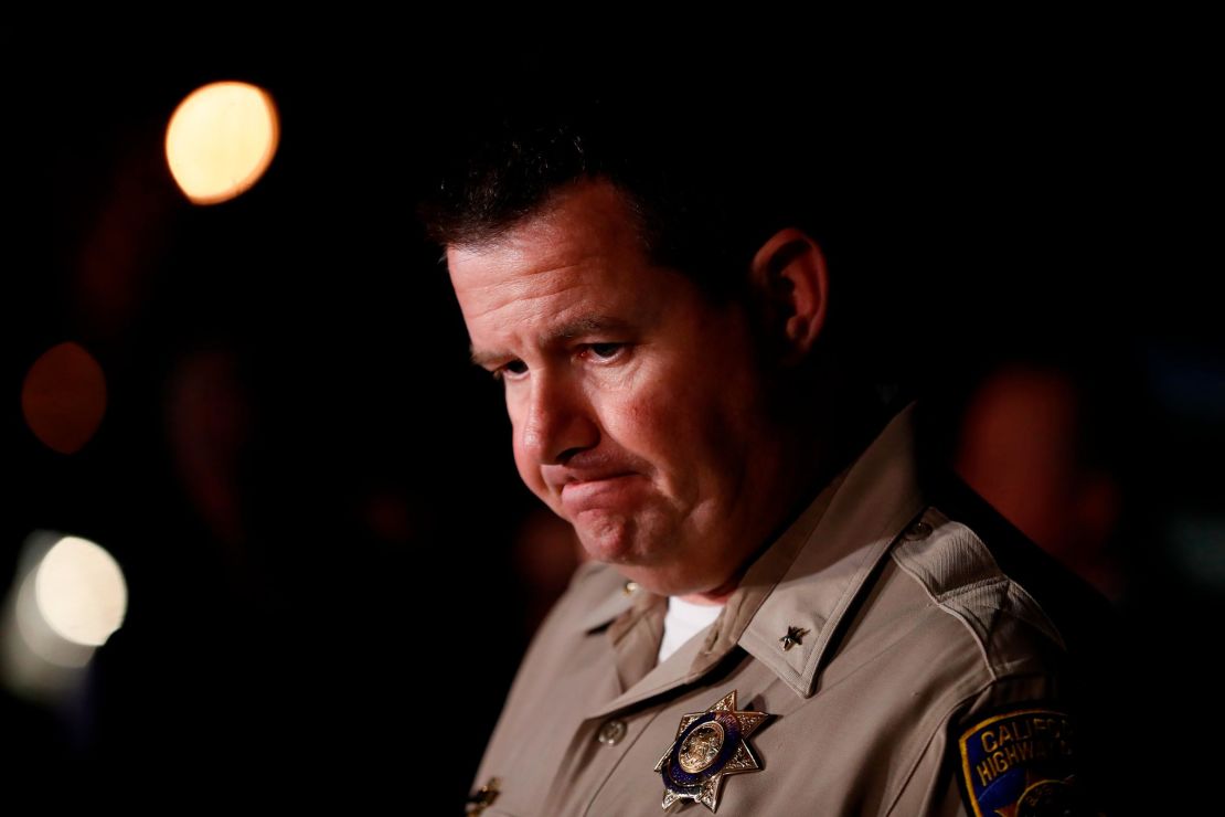 "A tragic piece of news," the California Highway Patrol's Chris Childs says.