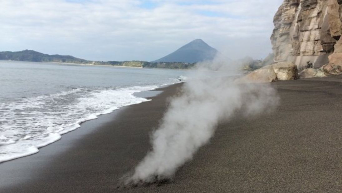 <strong>Volcanic sands: </strong>Ibusuki Beach sprawls across the southern end of the Satsuma Peninsula, an area renowned for its volcanic activity.   