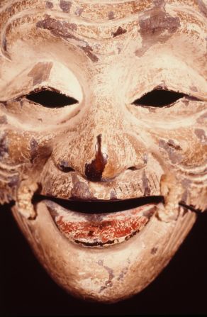 Masks carved from blocks of cypress are a key part of the Noh tradition, representing figures like demons and monks. 