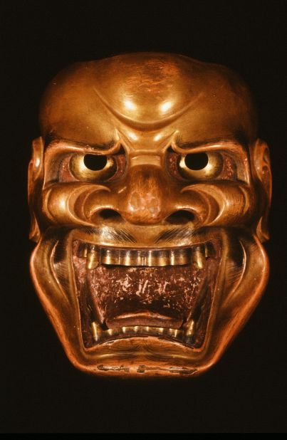 This is a type of mask that represents a mythical lion, messenger of the Bodhisattva Manjusri.