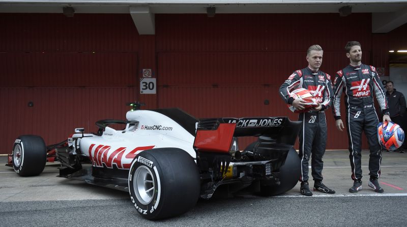 Romain Grosjean (France), Kevin Magnussen (Denmark)