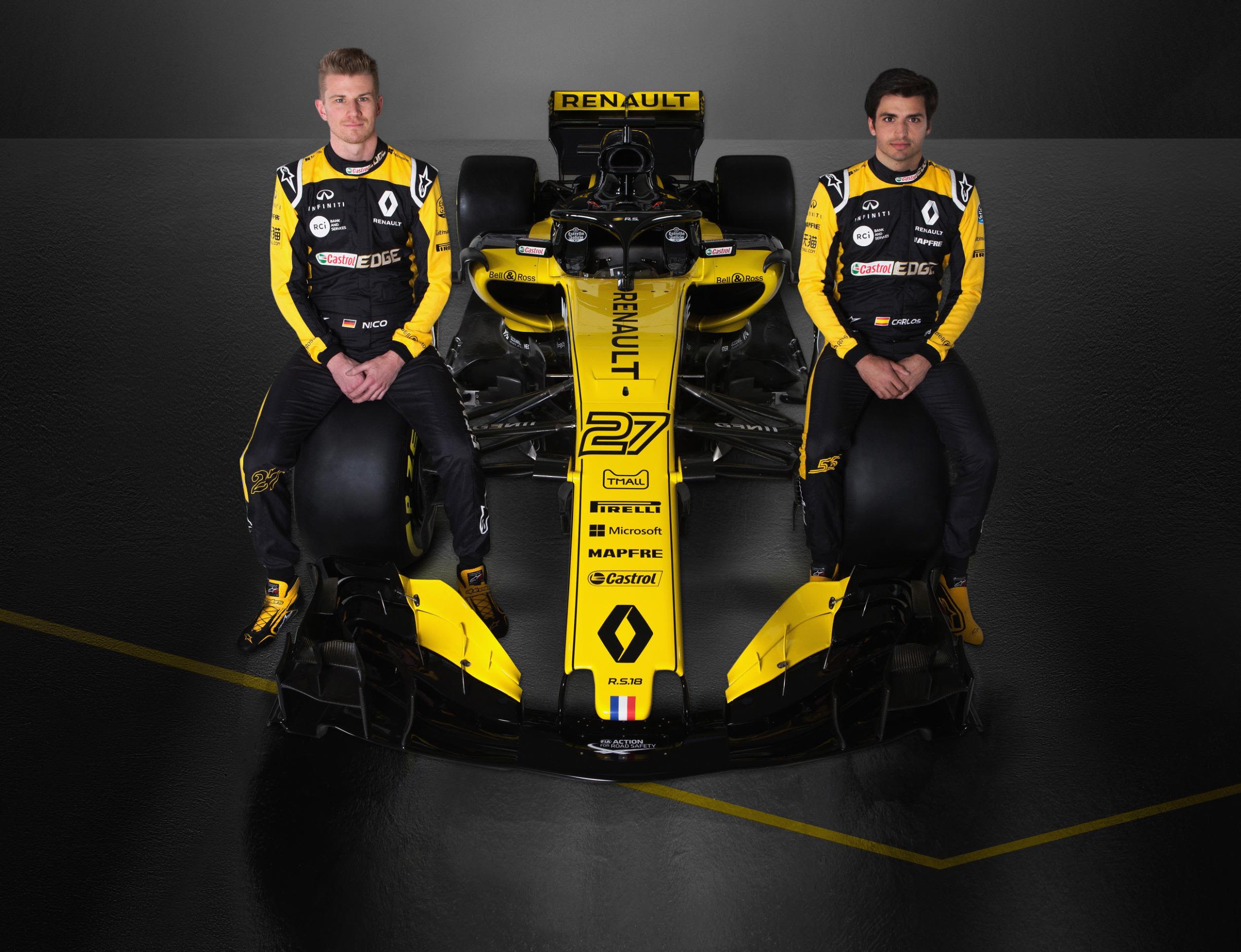 Nico Hulkenberg (Germany), Carlos Sainz Jr. (Spain)