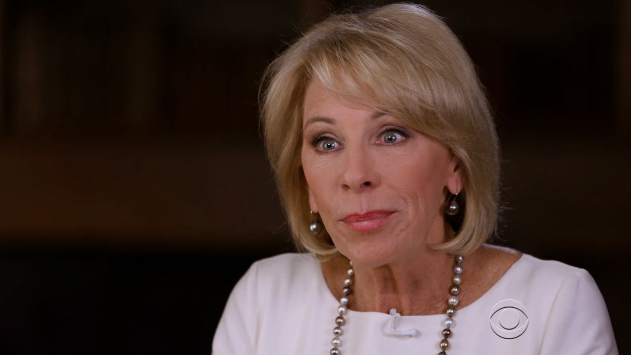 betsy devos 60 minutes interview