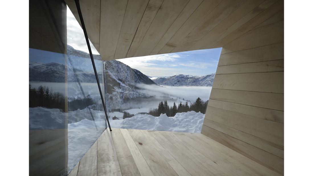 <strong>Trafjosen, Voss, Norway: </strong>In Norway, Trafjosen is a converted old cowshed transformed by OPA Form Architects into a spectacular cabin with snow-tipped views.