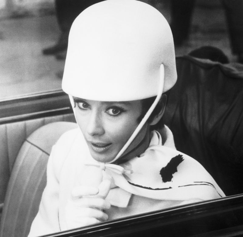 Audrey Hepburn Wearing A Givenchy Hat Photograph by Cecil Beaton