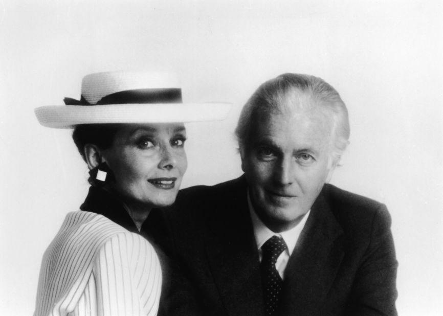 Hepburn and Givenchy pose for a portrait together in the mid-1980s. "Little by little, our friendship grew and with it a confidence in each other," Givenchy told the UK's Daily Telegraph newspaper in 2015. "There (was never) any criticism of the other person, no upsets."