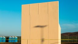 Ground views of different Border Wall Prototypes as they take shape during the Wall Prototype Construction Project near the Otay Mesa Port of Entry.