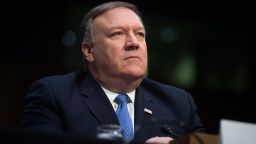 CIA Director Mike Pompeo testifies on worldwide threats during a Senate Intelligence Committee hearing on Capitol Hill in Washington, DC, February 13, 2018. / AFP PHOTO / SAUL LOEB        (Photo credit should read SAUL LOEB/AFP/Getty Images)