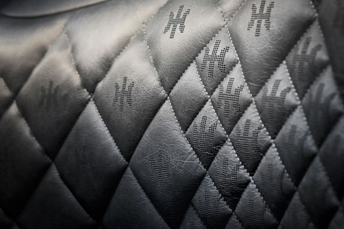 Pininfarina has been involved in creating a "brand presence" for Hybrid Kinetic; this includes a pattern that can be stitched into leather and displayed on other surfaces.