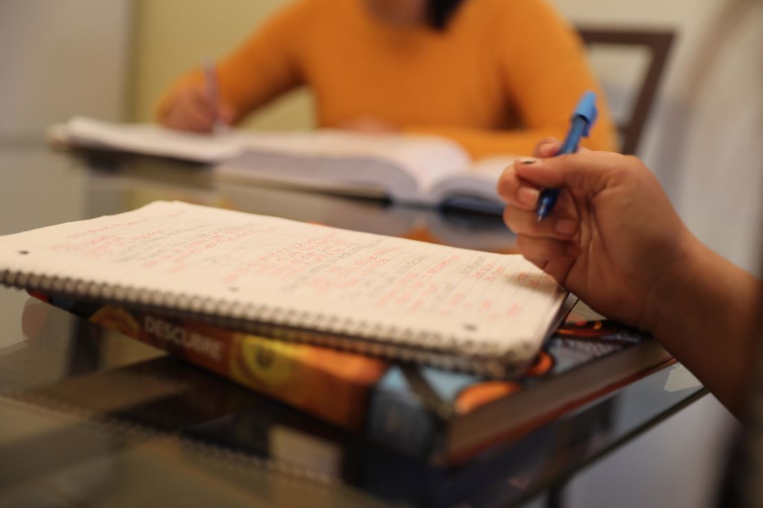 The teenage girls enrolled in a new school after making the safe house their home.