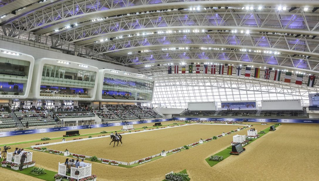 <strong>Indoor venue: </strong>Back-to-back with the outdoor arena is an indoor space that's almost a mirror-image, for use during searingly hot summer months. 