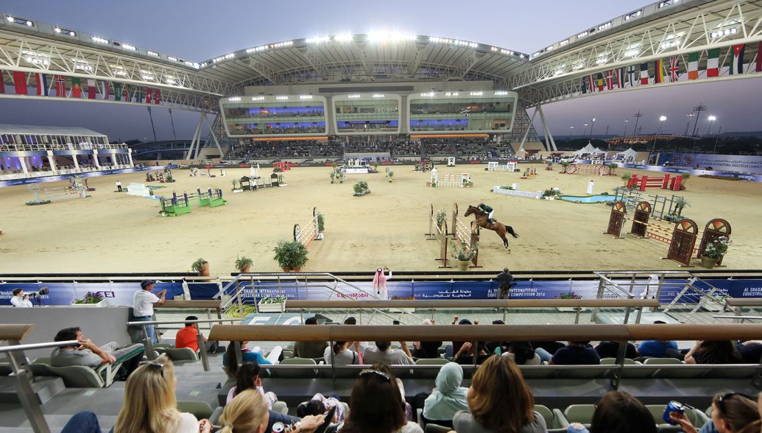 Al Shaqab's arenas host international events.