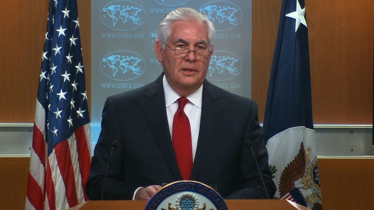 Tillerson statement 03132018