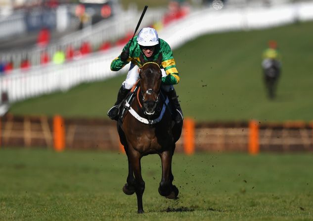 <strong>Champion hurdler:</strong> Buveur D'Air, ridden by Barry Geraghty, lived up to favorite tag as he scored a second straight Champion Hurdle on Tuesday, the feature race on day one of jump racing's showpiece Cheltenham Festival. 