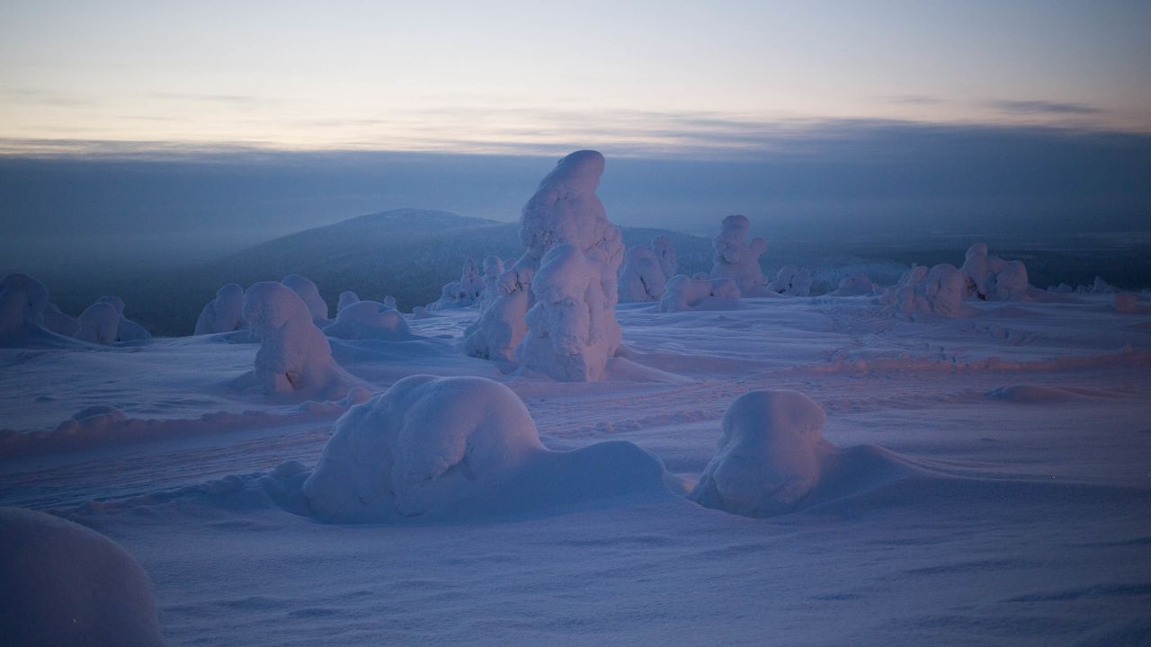<strong>Snow beasts: </strong>Nightfall is when the snow creatures come out to play. In low light, snow-caked trees and shrubs take on a life of their own, resembling giant gnomes, humans or other weird things.
