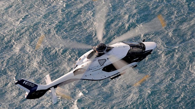 <strong>Airbus H160:</strong> Airbus says that its H160 model, which will enter into service in 2019, is both cleaner and quieter than its other helicopter products. 