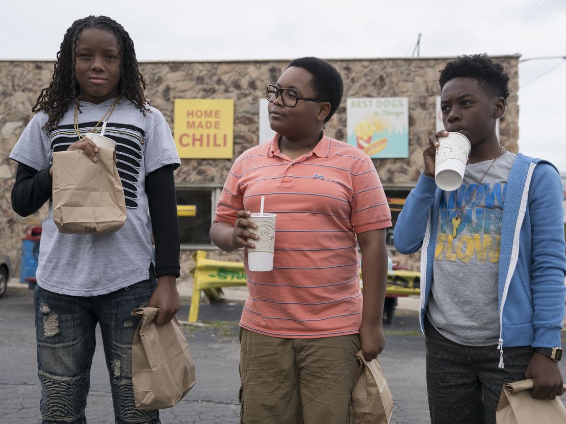 Michael Epps as Jake, Shamon Brown as Papa and Alex Hibbert as Kevin in 'The Chi.' 