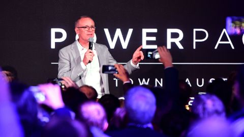 South Australian Premier Jay Weatherill during Tesla Powerpack Launch Event at Hornsdale Wind Farm on September 29, 2017.