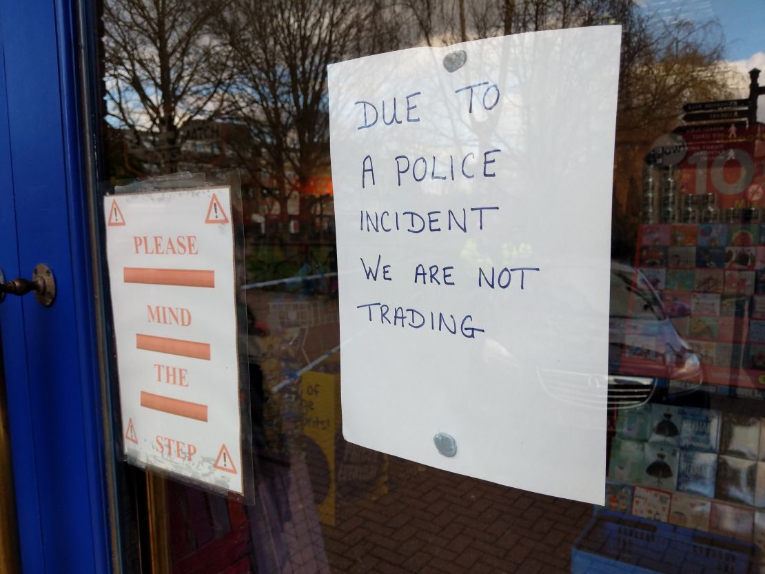 A Salisbury shop is closed for business as a result of the ongoing police investigation.