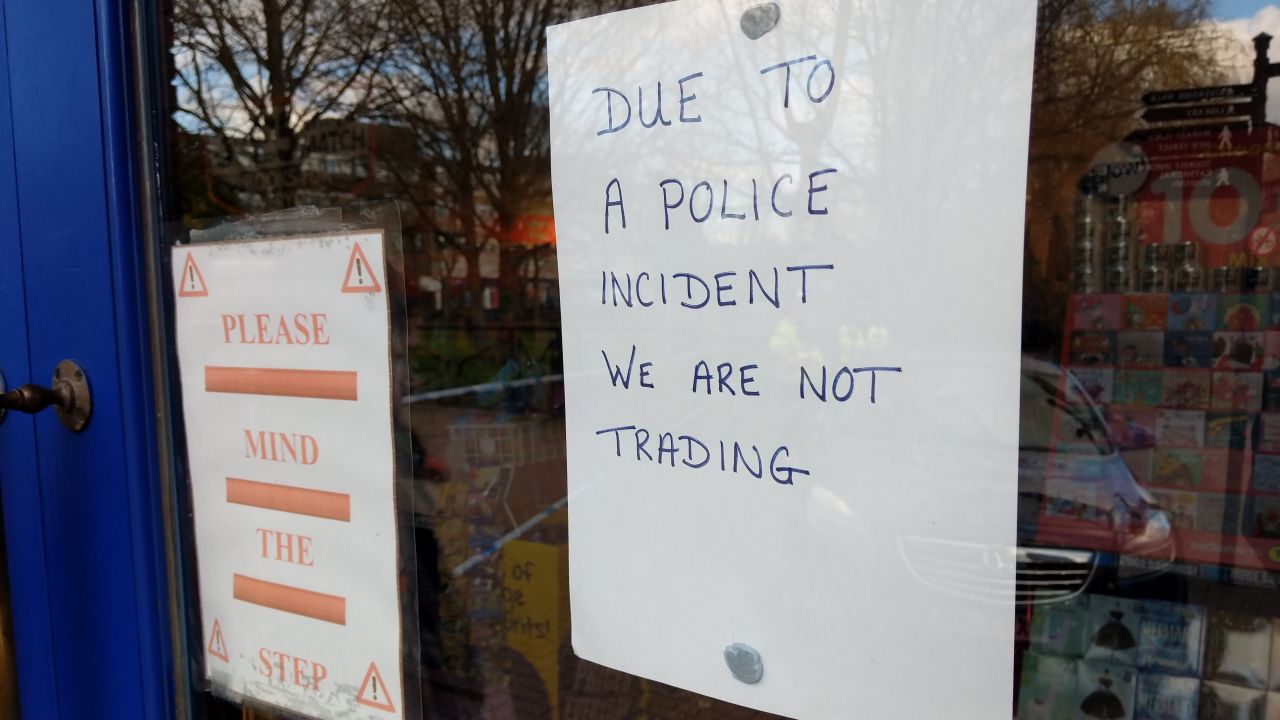 A Salisbury shop is closed for business as a result of the ongoing police investigation.