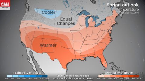 spring temperature outlook