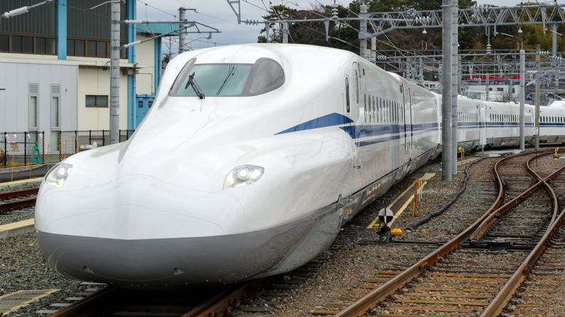 <strong>New Shinkansen train: </strong>Central Japan Railway Co. revealed its Shinkansen N700S -- or Shinkansen Supreme -- model, which will officially debut in 2020. Test runs begin this month.
