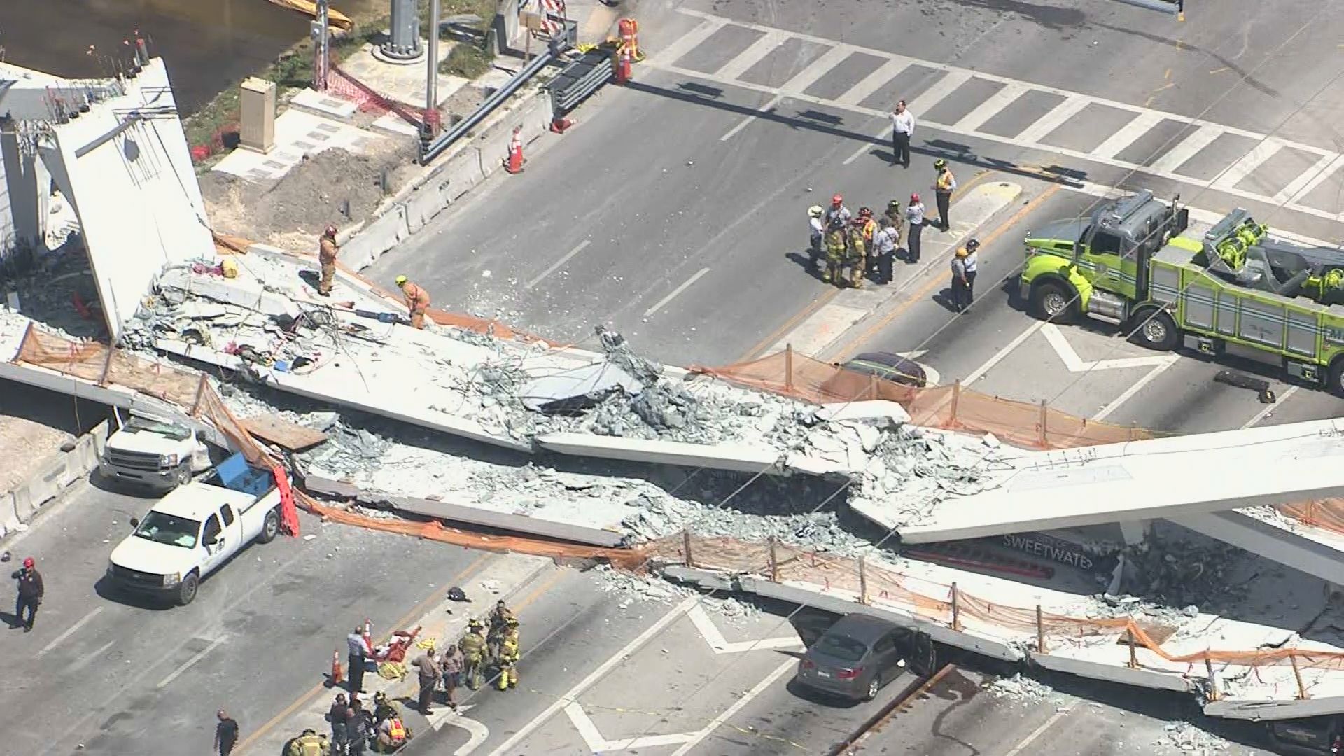At least four dead in pedestrian bridge collapse at university in Miami, authorities say | CNN