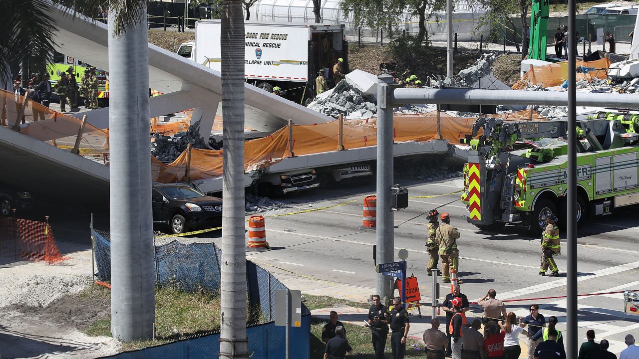 According to a fact sheet about the bridge on FIU's website, it cost $14.2 million to build and was funded as part of a $19.4 million grant from the US Department of Transportation. It was designed to withstand the strength of a Category 5 hurricane, the fact sheet said, and it was supposed to last for more than 100 years.