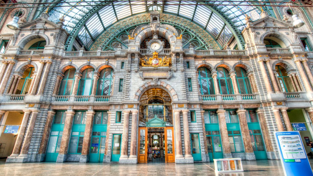 Antwerp's diamond district is located next to the main train station in the Belgian city.