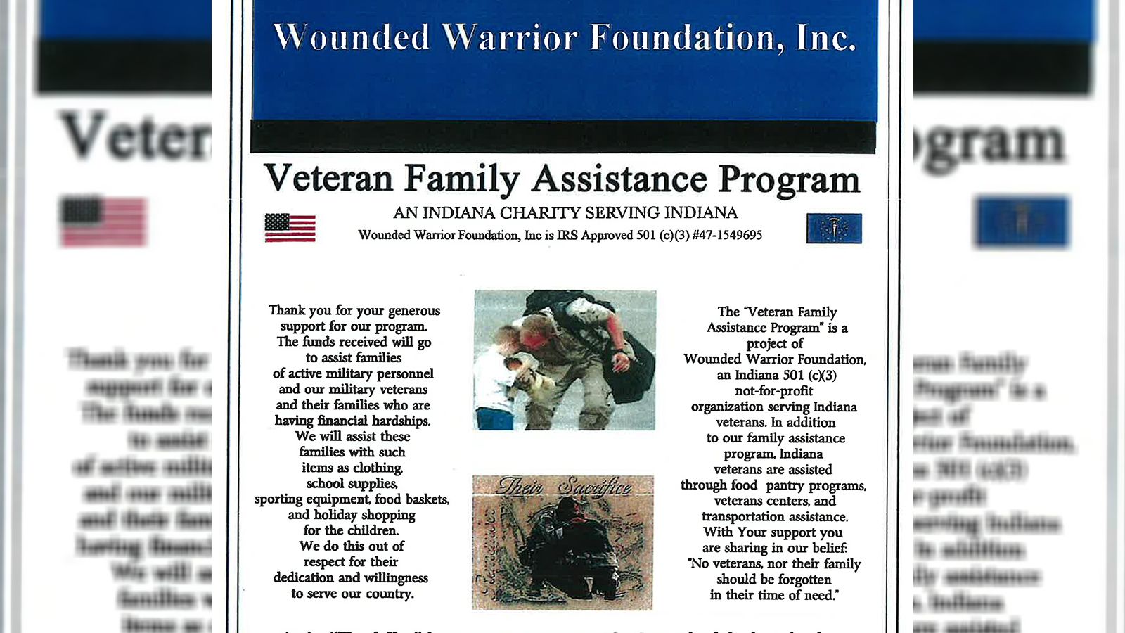 Group allegedly stole money given for veterans
