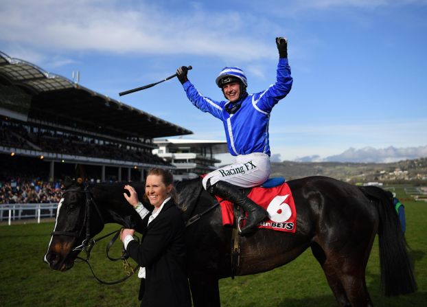 <strong>History maker: </strong>On Thursday, the 12-1 shot Penhill, ridden to victory in the Stayers' Hurdle by Paul Townend, put trainer Willie Mullins level with Nicky Henderson on the all-time list for most Cheltenham wins. 