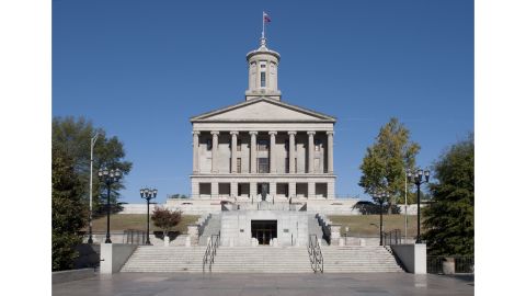 The Tennessee State Capitol Building in downtown Nashville.