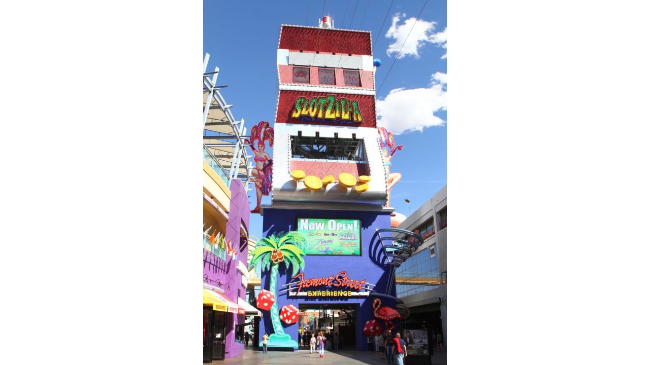 <strong>Fremont Street Experience. </strong>Also known as FSE, it's a five-block pedestrian-only entertainment district with a zipline that starts inside the world's largest slot machine, a zombie-themed maze and live music every night. 