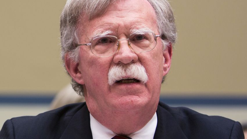 WASHINGTON, DC - NOVEMBER 08: US Ambassador to United Nations John Bolton speaks at the National Oversight and Government Reform Committee on moving the U.S. Embassy in Israel to Jerusalem on Capitol Hill on November 8, 2017 in Washington, DC. (Photo by Tasos Katopodis/Getty Images)