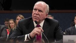 WASHINGTON, DC - MAY 23: Former Director of the U.S. Central Intelligence Agency (CIA) John Brennan testifies before the House Permanent Select Committee on Intelligence on Capitol Hill, May 23, 2017 in Washington, DC. Brennan is discussing the extent of Russia's meddling in the 2016 U.S. presidential election and possible ties to the campaign of President Donald Trump. (Photo by Drew Angerer/Getty Images)