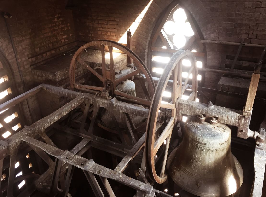 Inside the bell tower of Cathedral Church of Lahore.