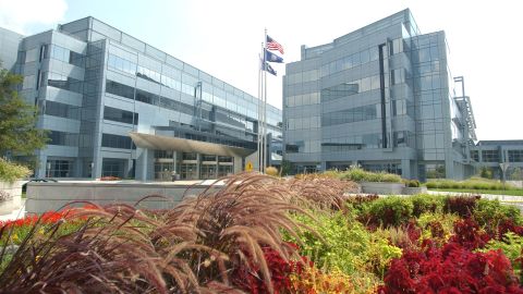 The National Reconnaissance Office Headquarters. The NRO designs, builds and operates spy satellites for the CIA and Department of Defense.