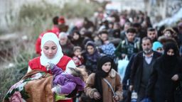 The situation is dire and "at the tip of a collapse" for civilians fleeing Eastern Ghouta and those who remain, according to the United Nations special envoy for Syria, Staffan de Mistura.
