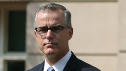 Dana J. Boente (R), U.S. Attorney for the Eastern District of Virginia, and Andrew G. McCabe (L), Assistant Director in Charge of the FBI's Washington Field Office, after a hearing in federal court June 11, 2015 in Alexandria, Virginia. Officials announced that earlier today 17-year-old Virginia high school student Ali Shukri Amin pleaded guilty to helping a classmate travel to Syria in hopes of joining ISIS.  (Photo by Mark Wilson/Getty Images)