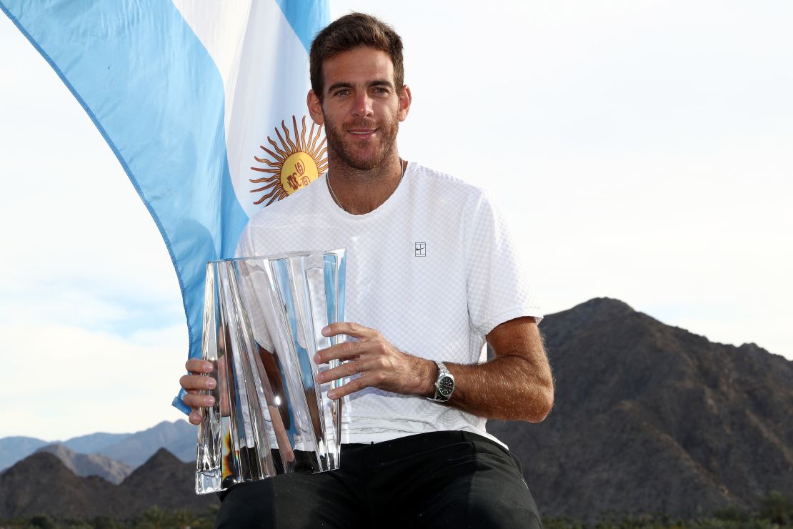 Juan Martin del Potro ended Roger Federer's winning streak in Indian Wells.