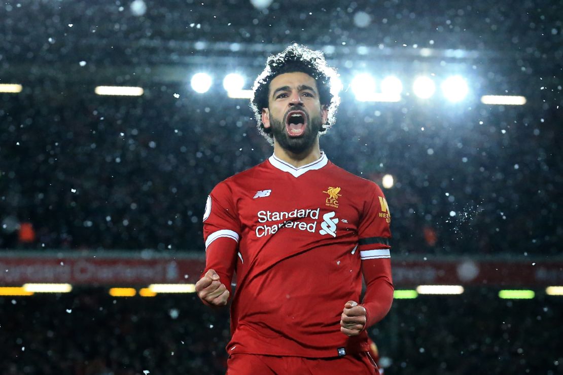 Mo Salah is the first Egyptian to score four or more in Europe's top five leagues in the 21st century. 