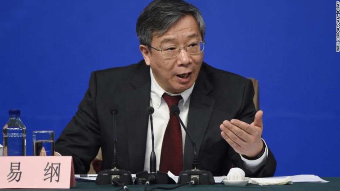 People's Bank of China governor Yi Gang.