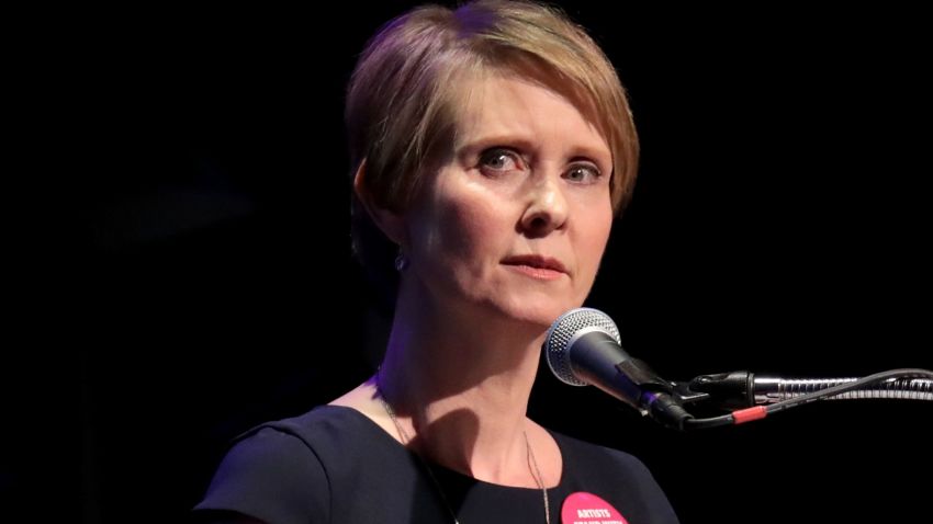 NEW YORK, NY - JANUARY 29:  Actress Cynthia Nixon speaks onstage at The People's State Of The Union at Townhall on January 29, 2018 in New York City.  (Photo by Cindy Ord/Getty Images for We Stand United)