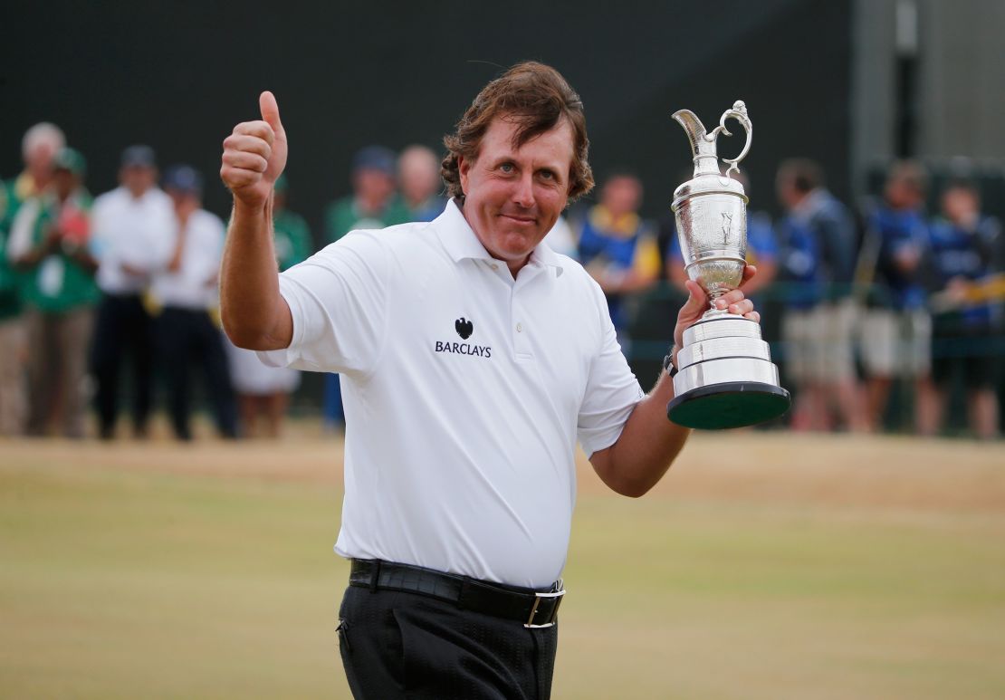 The British Open was thought to be out of Mickelson's reach because of the style of golf needed to win.