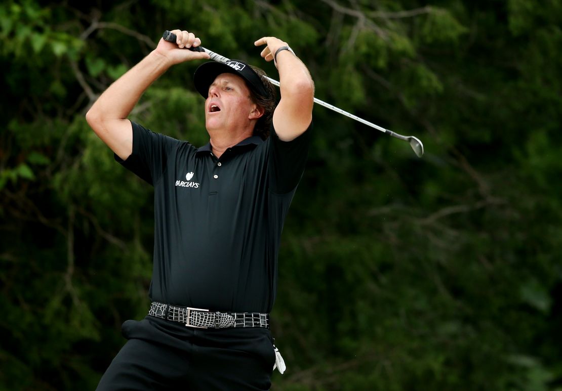 The US Open is Mickelson's nemesis after a record six runner-up spots. 