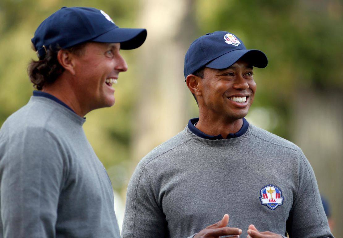 Woods and Mickelson have become closer as age and experience mellowed them.
