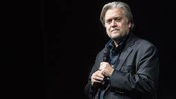 Steve Bannon, the former chief strategist for U.S. President Donald Trump, speaks at an event hosted by right-wing Swiss magazine Die Weltwoche on March 6, 2018 in Zurich, Switzerland.