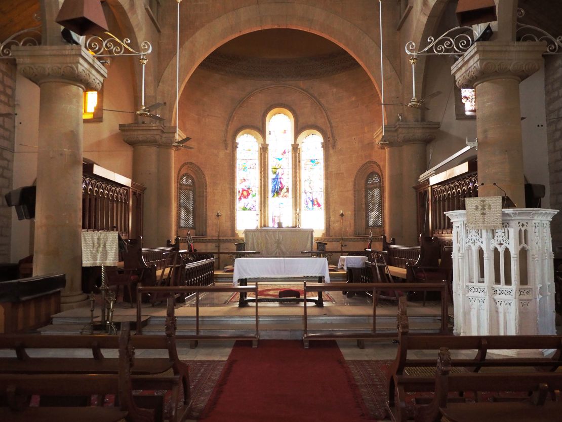 Interior of the Holy Trinity Cathedral in Karachi.